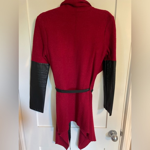 BB Dakota Red Boiled Wool Sweater - Picture 2 of 4